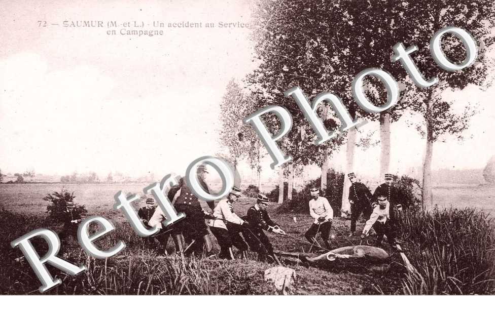 un accident au service en campagne