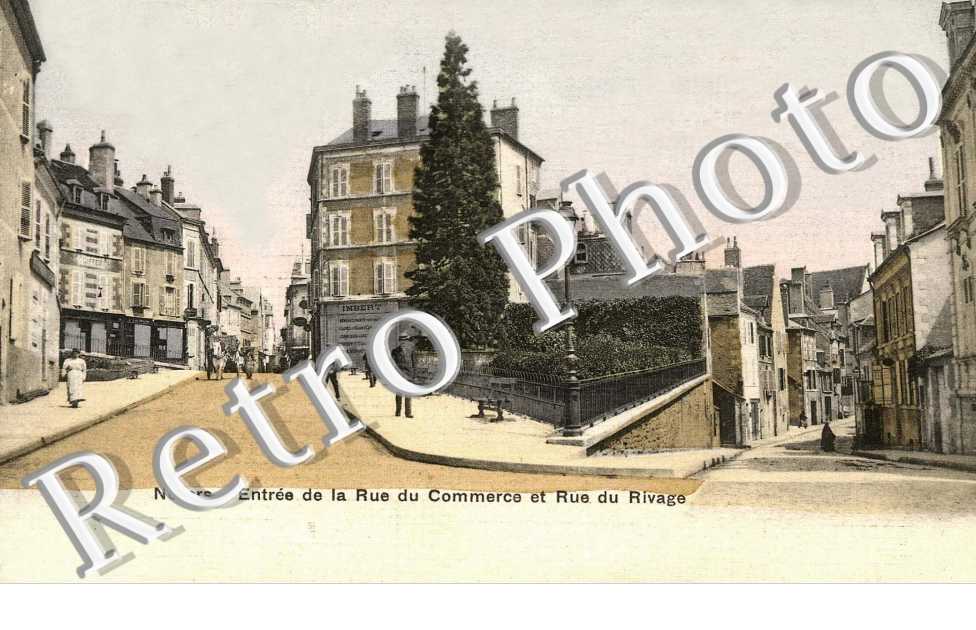 entree de la rue du commerce et rue du rivage (couleur)