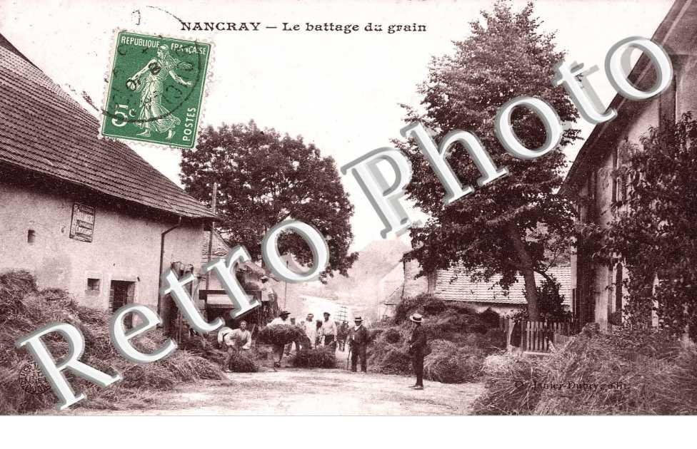 le battage du grain