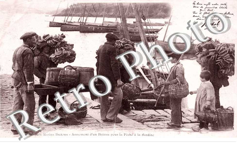armement d'un bateau pou la peche a la sardine