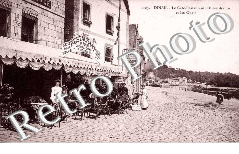 le cafe restaurant d'Ile en Rance et les quais