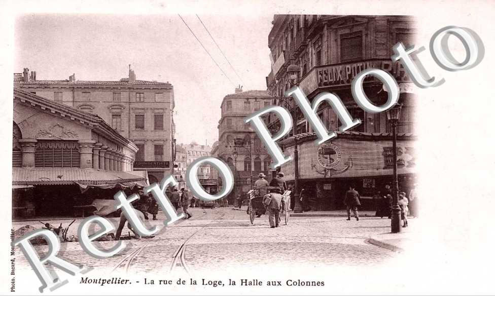 La rue de la loge, la halle aux colonnes