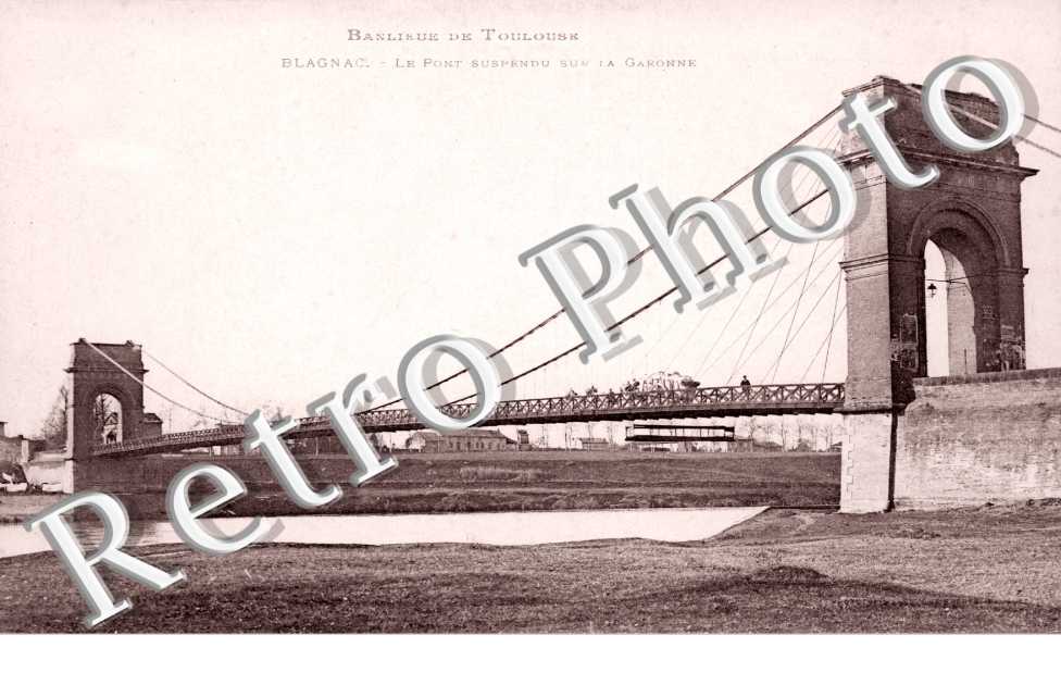 le pont suspendu sur la Garonne