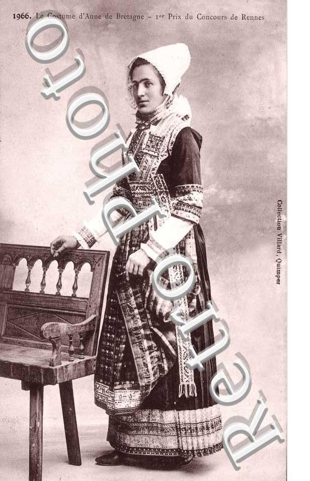 le costume d'anne de bretagne, 1er prix du concours de rennes