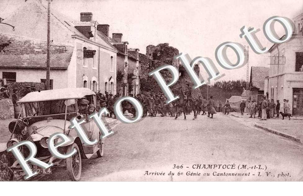 arrivee du 6e Genie au Cantonnement - militaire