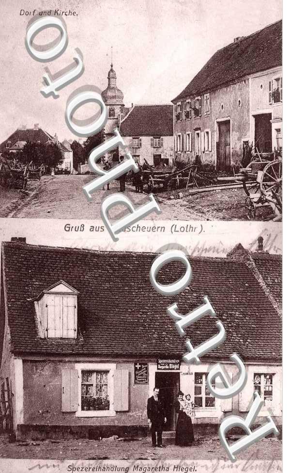 Dorf und Kirche - Spezereihandlung Magaretha Hiegel