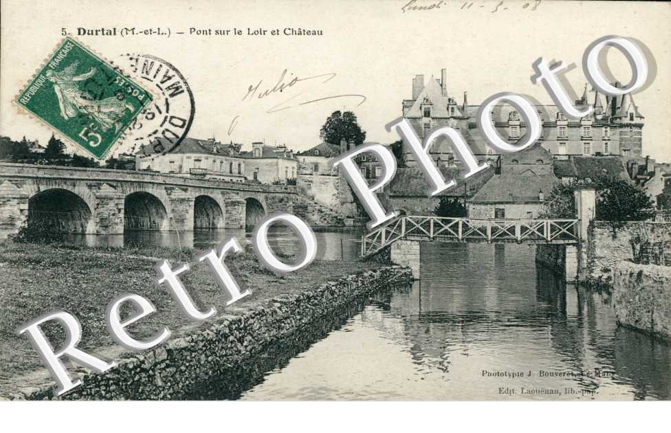 Pont sur le Loir et chateau