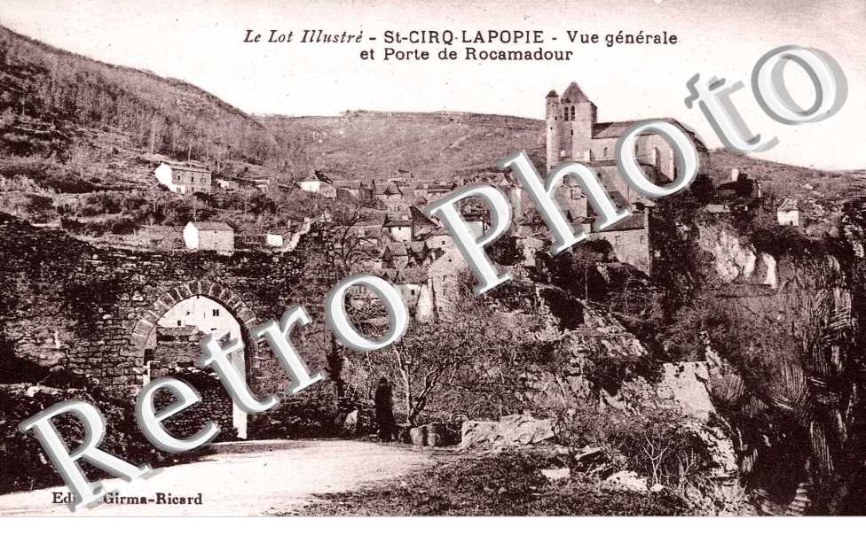 vue d'ensemble et Porte de Rocamadour