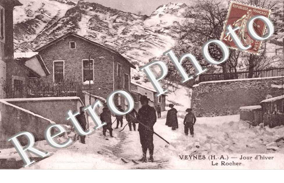 Jour d'hiver - Le rocher