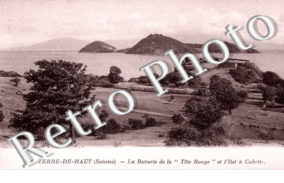 La Batterie de la Tete Rouge et l'Ilet a Cabrits