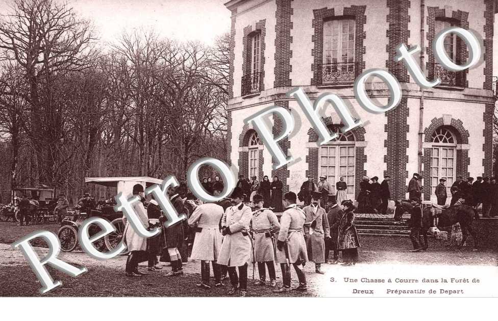 une chasse a courre dans la foret de dreux