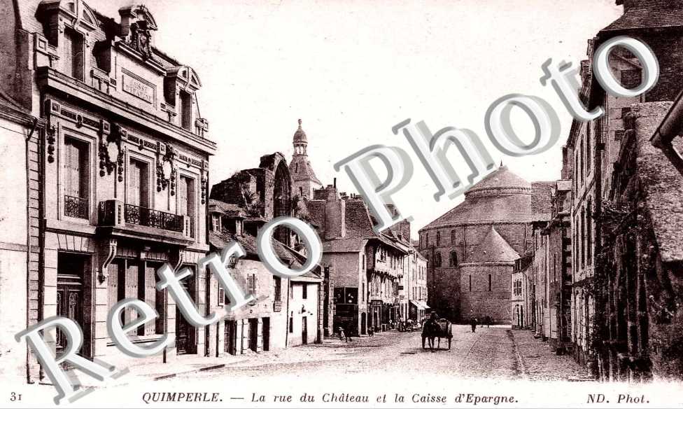 LA RUE DU CHATEAU ET CAISSE D'EPARGNE