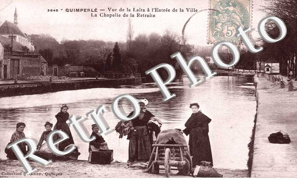 vue de la Laita a l'entree de la ville, la chapelle de la retraite