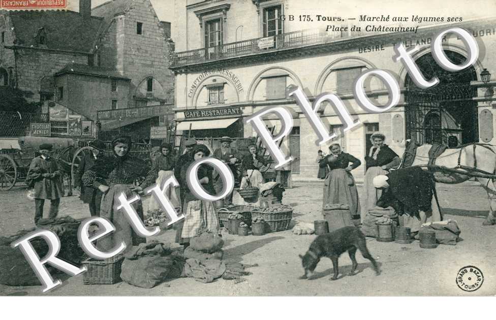 Marche aux Legumes Secs place du Chateauneuf