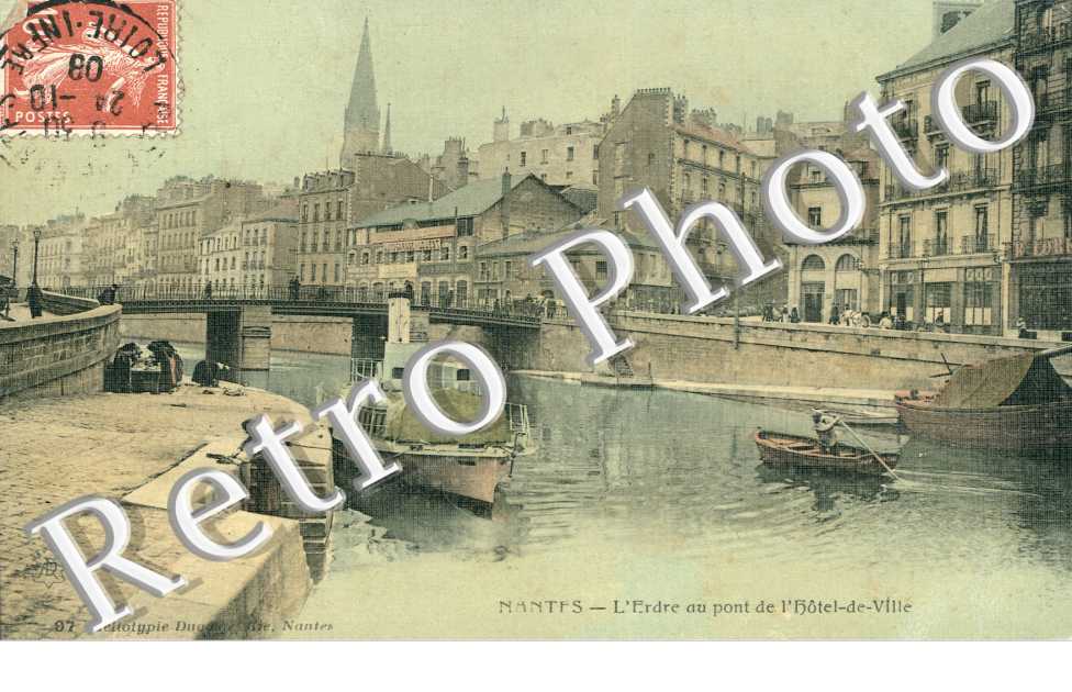 L'ERDRE AU PONT DE L'HOTEL DE VILLE