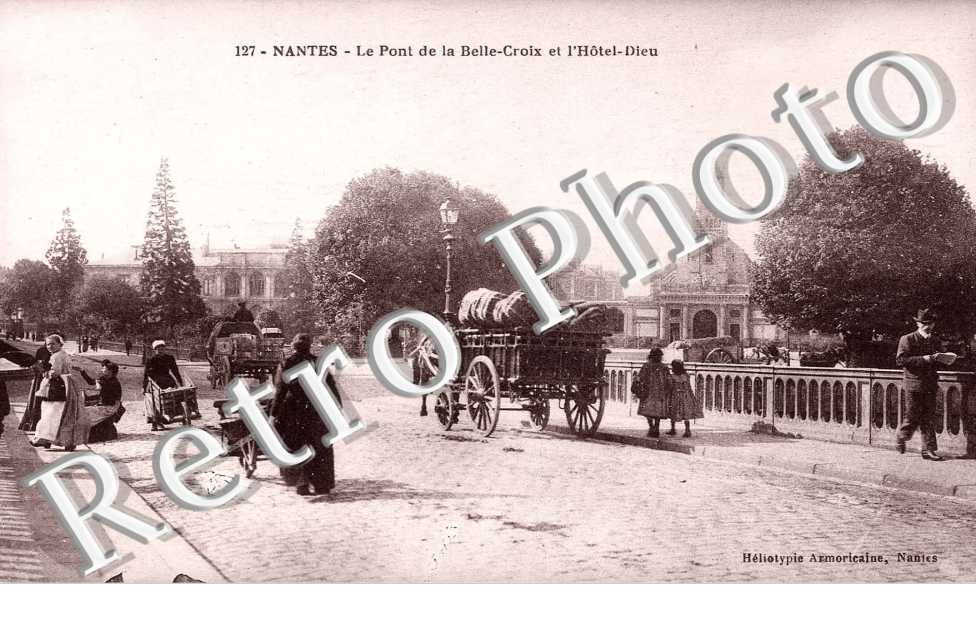 LE PONT DE LA BELLE CROIX et l'Hôtel-Dieu