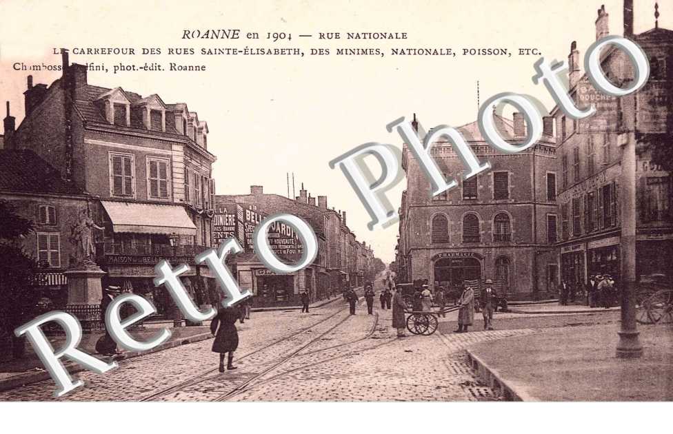 rue nationale, le carrefour des rues sainte elisabeth, des minimes, nationale, poisson etc