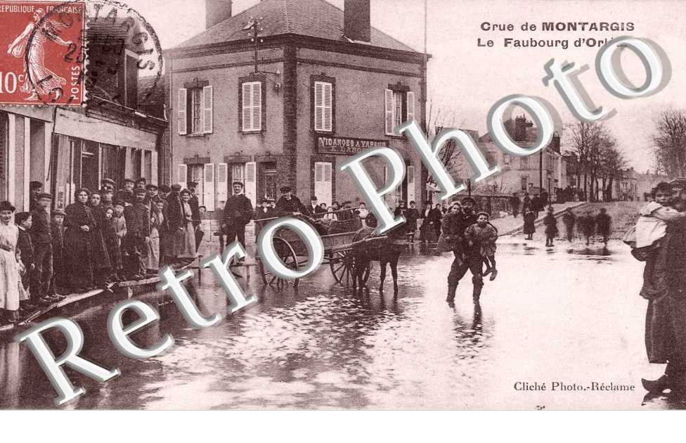 crue de montargis, le faubourg d'orleans