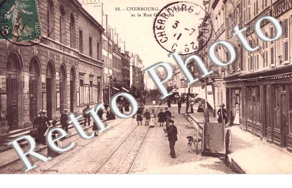 le tribunal et la rue Gambetta