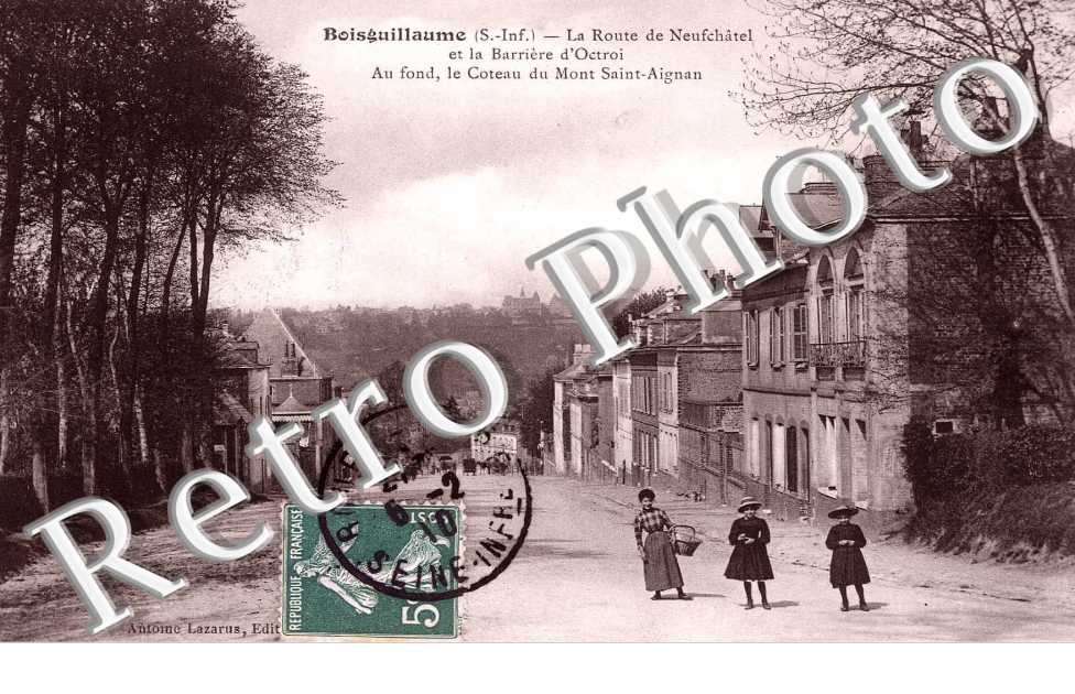 La route de Neugchatel et la barriere d'Octroi - Coteau de Mont Saint Aignan