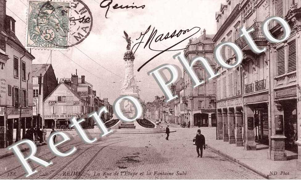 LA RUE DE L'ETAPE ET LA FONTAINE SUBE