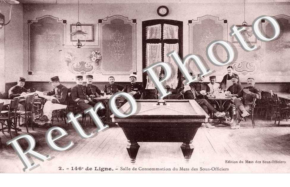 igne - salle de consommation du Mess des sous-officiers TOP CARTE