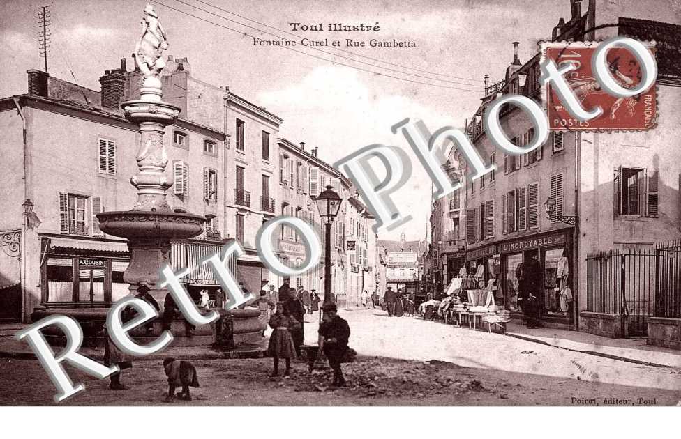 FONTAINE CUREL ET RUE GAMBETTA