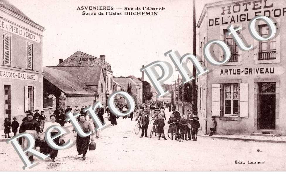rue de l'abattoir - sortie de l'usine Duchemin