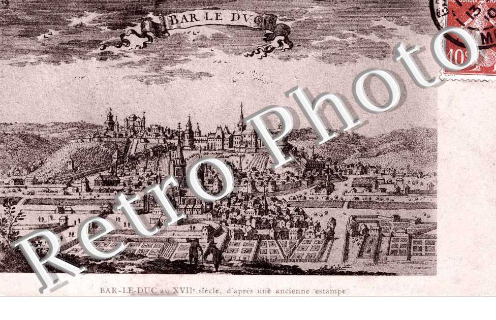 Bar-le-Duc au XVIIeme siecle, d'apres une ancienne estampe