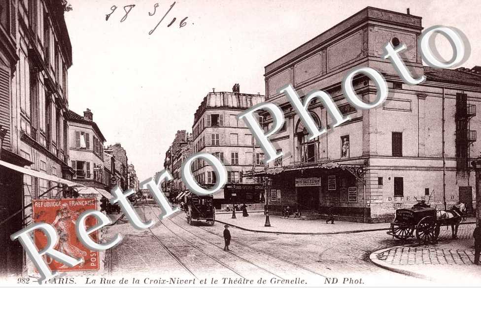 LA RUE DE LA CROIX NIVERT ET LE THEATRE GRENELLE