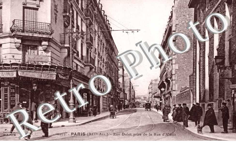 RUE DIDOT  prise de la rue d'Alesia