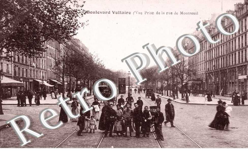 BOULEVARD VOLTAIRE vue prise de la rue de Montreuil