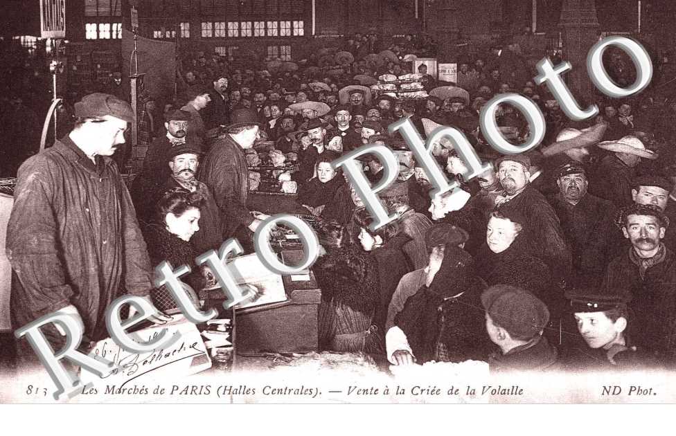 LES HALLES vente a la criee de la volaille