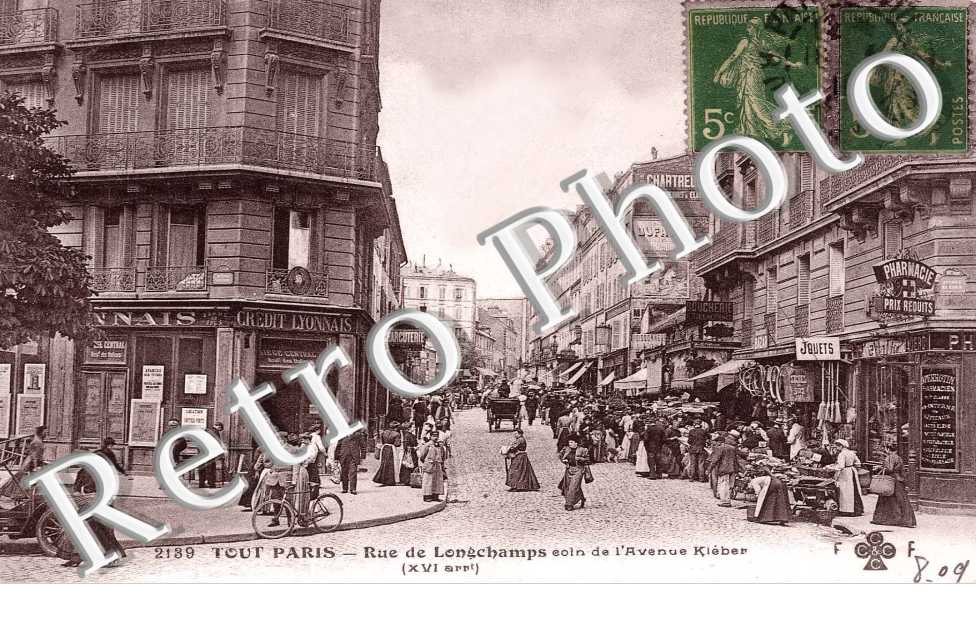 Rue de Longchamps coin de l'avenue Kleber