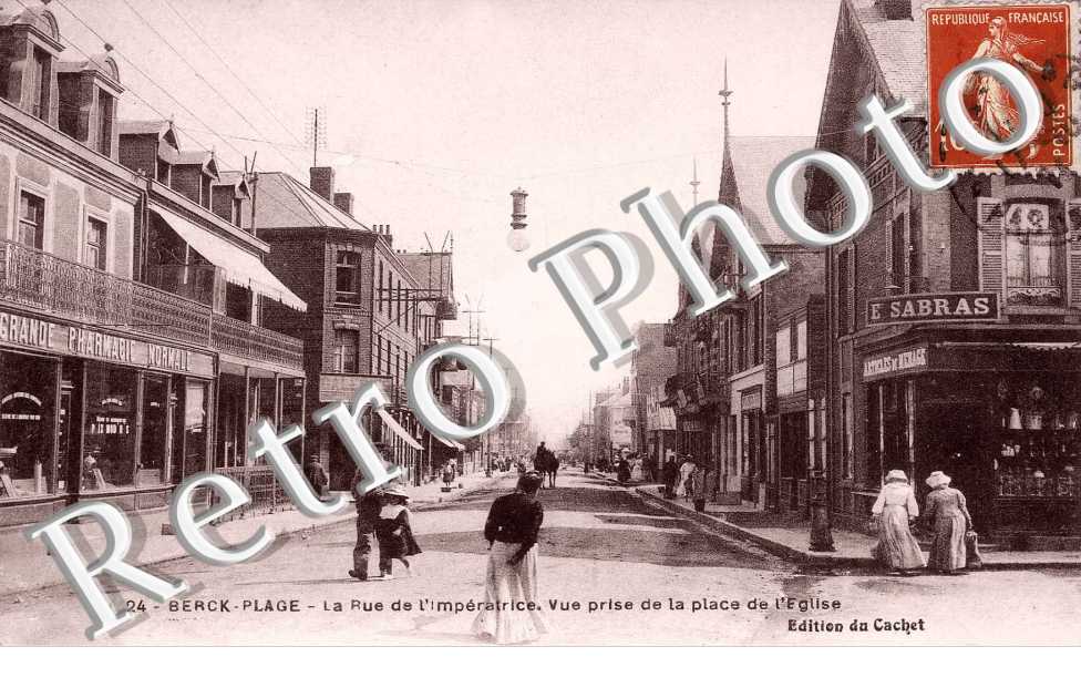 Berck-Plage la rue de l'Imperatrice