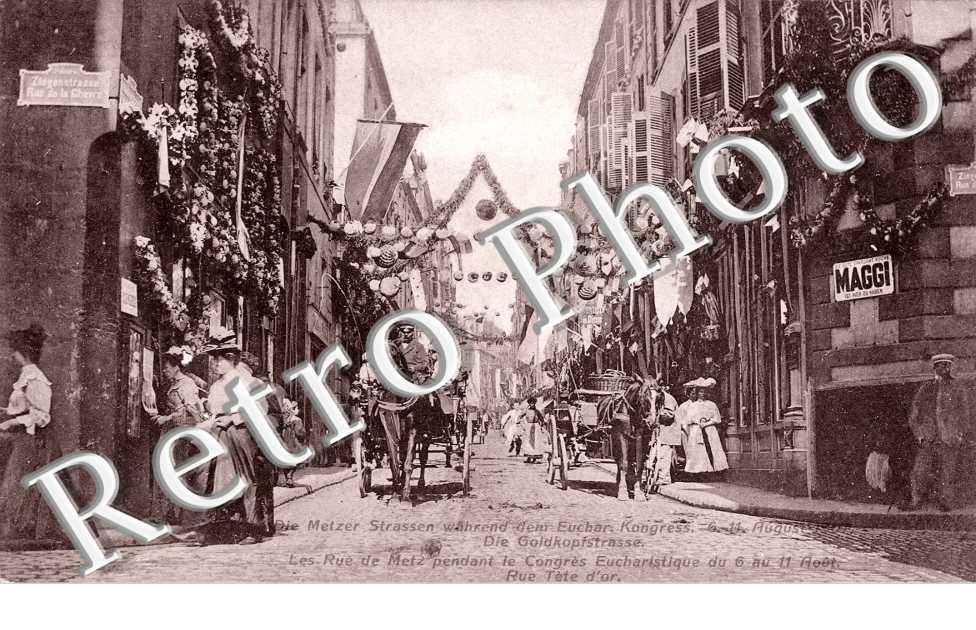 Rue Tete d'Or pendant le Congres Eucharistique du 6 au 11 Aout