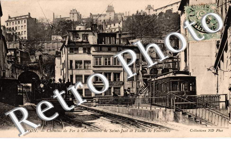CHEMIN DE FER a CREMAILLERE DE SAINT JUST ET FICELLE DE Fourviere - Voie Verte