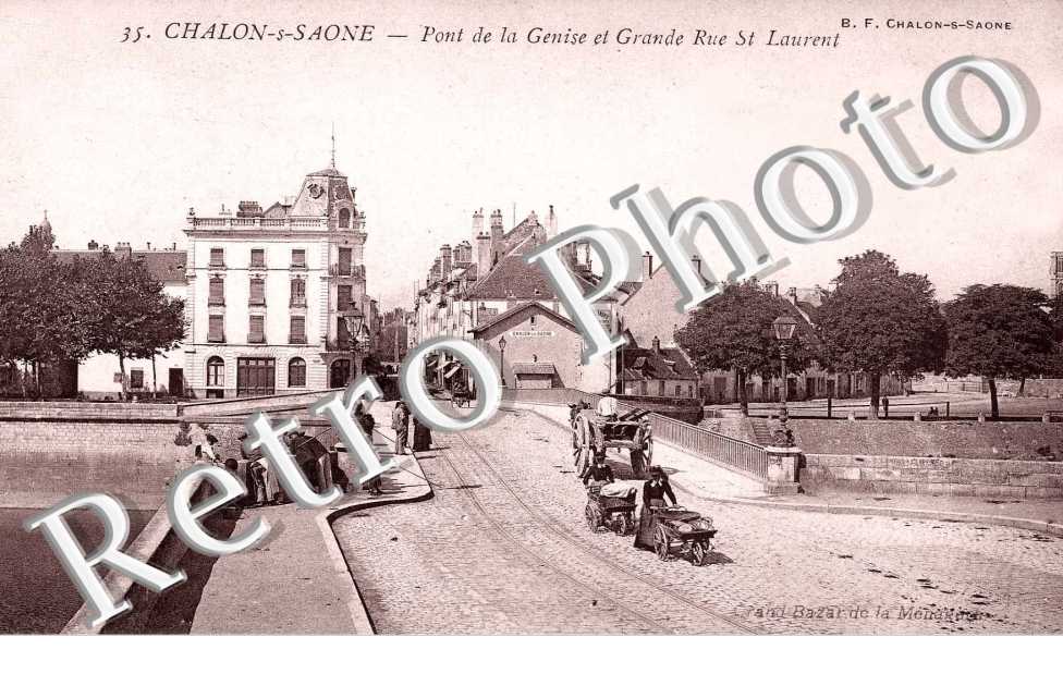 pont de la Genise et grande rue saint laurent