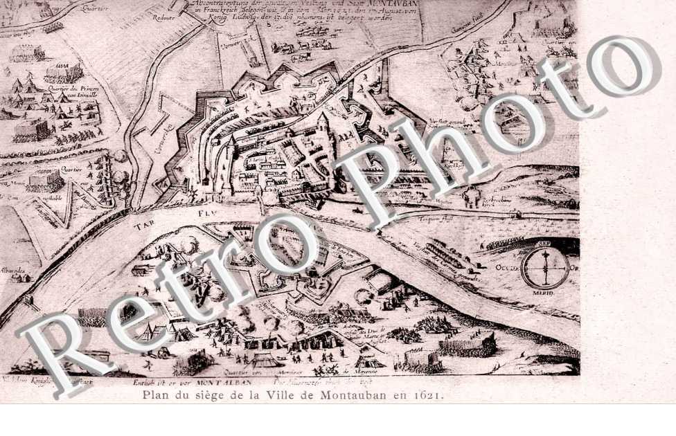 Plan du siege de la ville de montauban en 1621