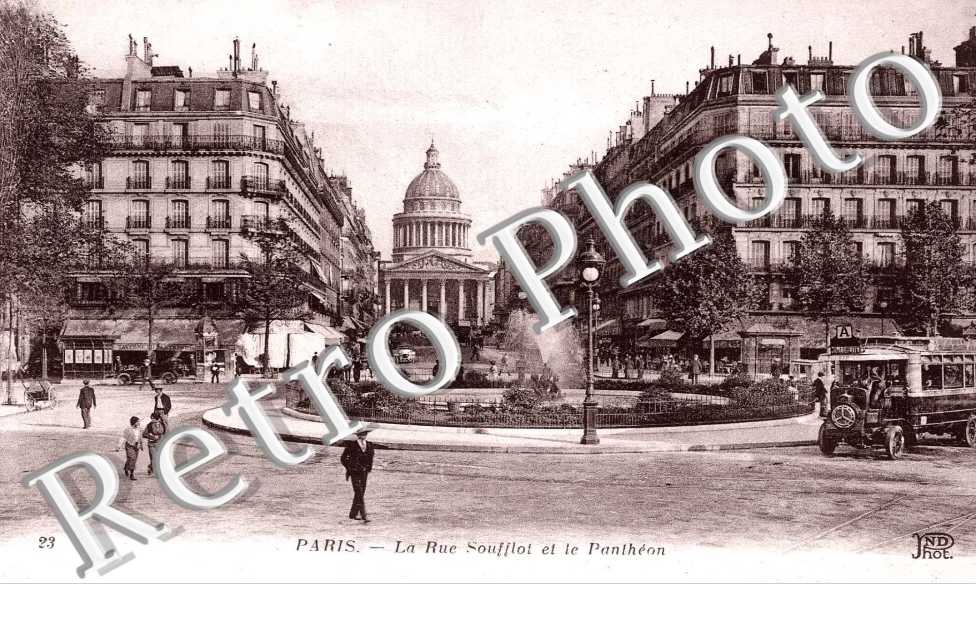 LA RUE SOUFFLOT ET LE PANTHEON