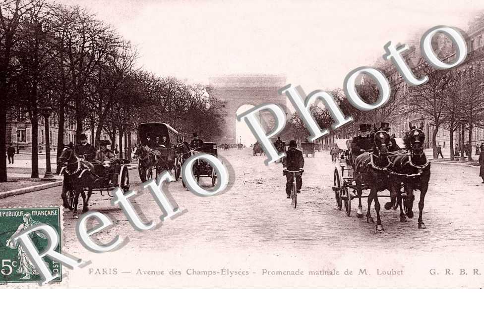 Avenue des Champs Elysees, Promenade Matinale de M. Loubet