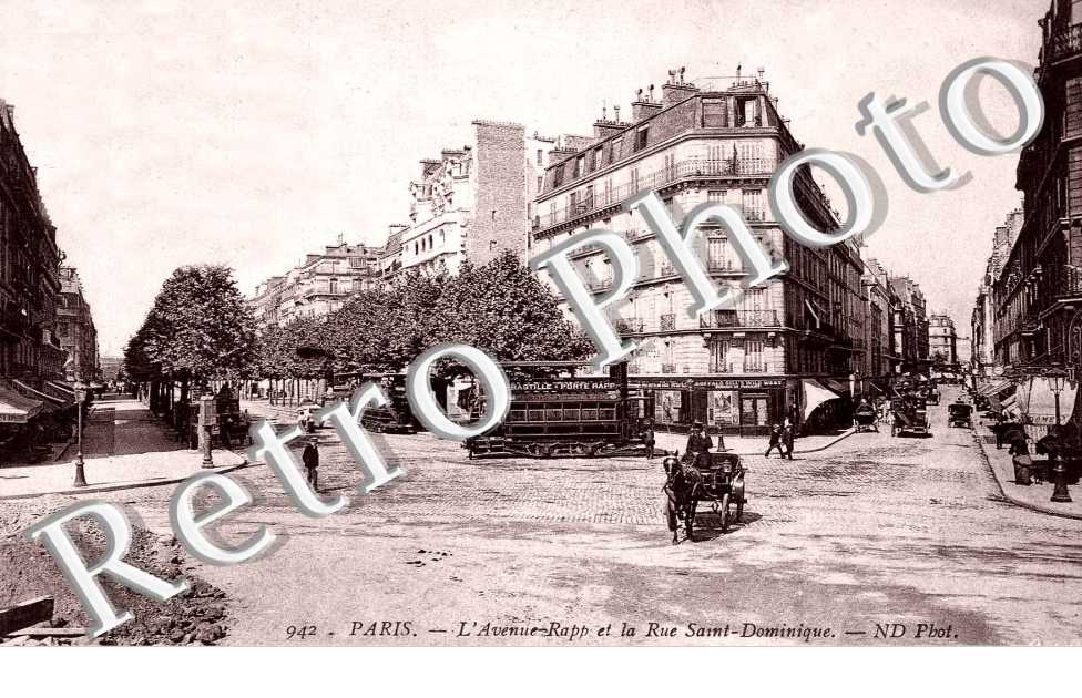 L'AVENUE RAPP ET LA RUE SAINT DOMINIQUE