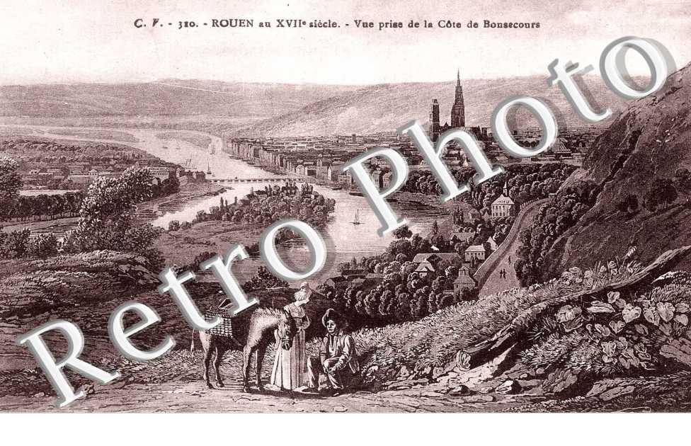 Vue prise de la cote de Bonsecours