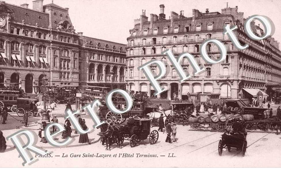 LA GARE SAINT LAZARE ET L'HOTEL TERMINUS
