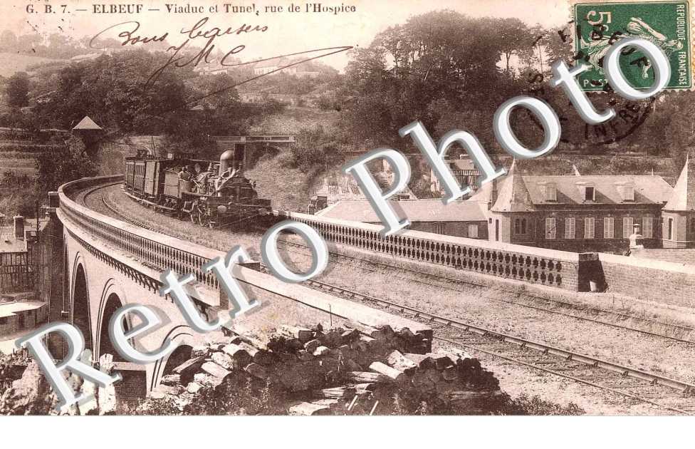 Viaduc et tunnel - rue de l'hospice - train