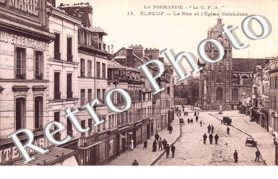 La Rue et l'Eglise  Saint Jean