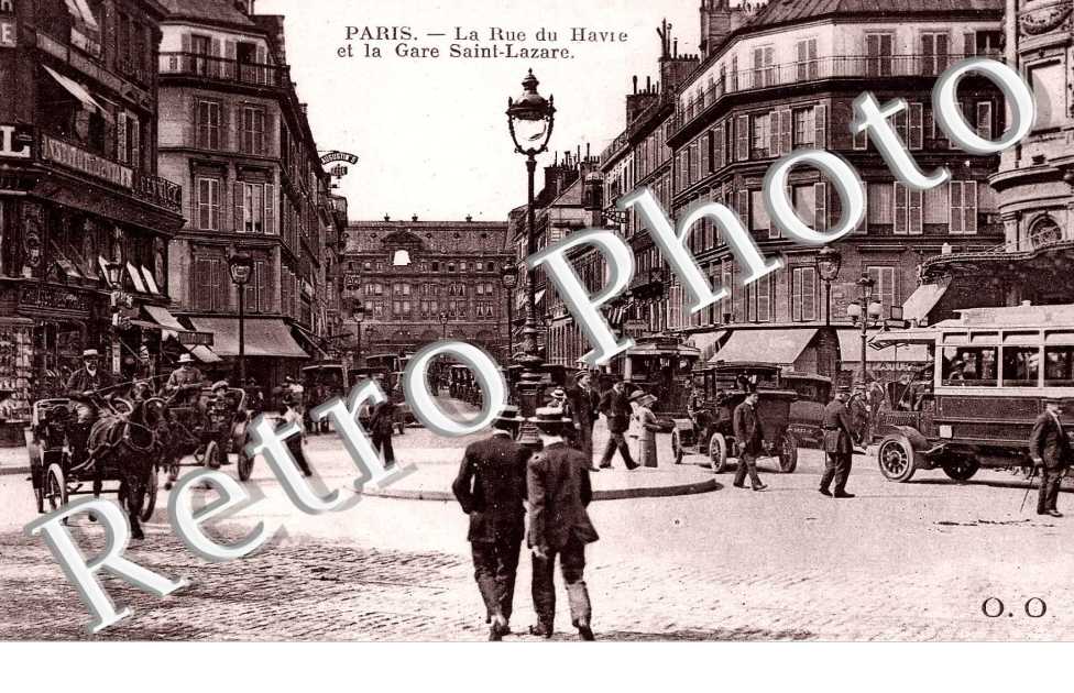 LA RUE DU HAVRE ET LA GARE SAINT LAZARE