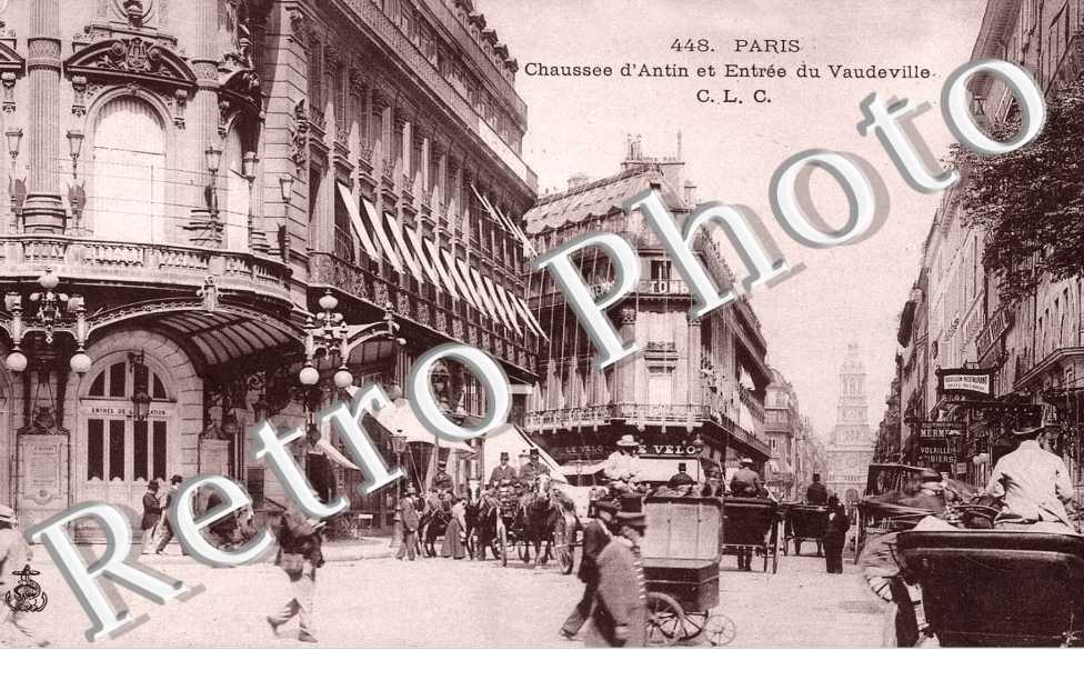 Chaussee d'Antin et Entree du Vaudeville