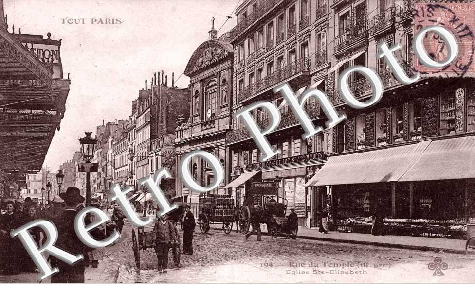RUE DU TEMPLE EGLISE SAINTE ELISABETH