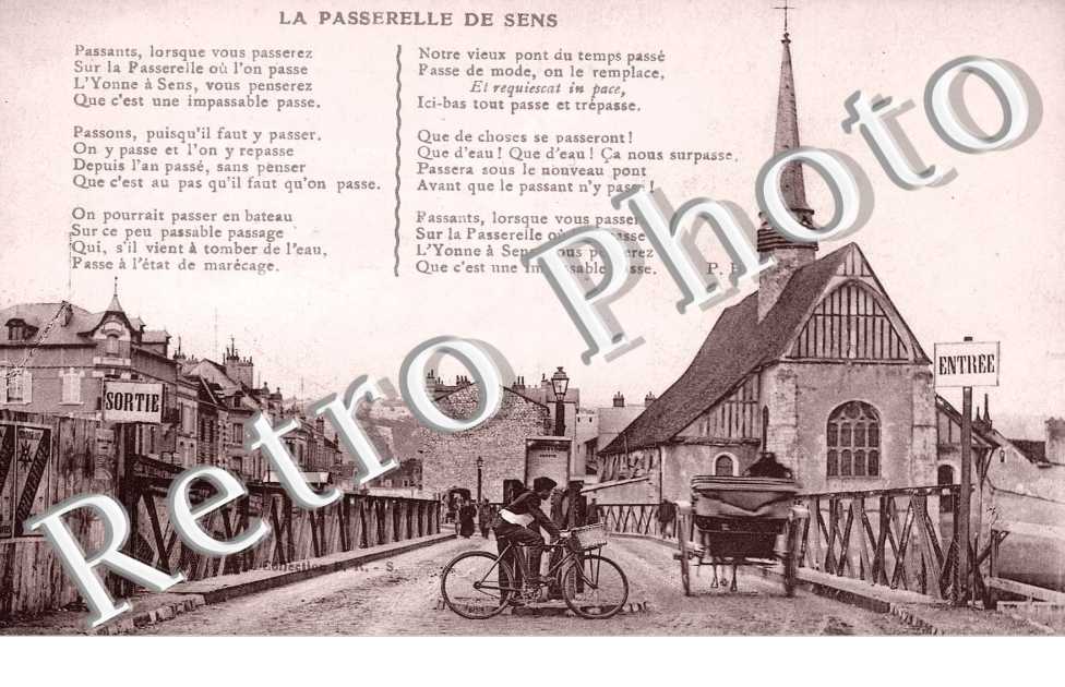 la passerelle de Sens